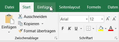 Mauszeiger, Excel lernen